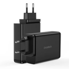 Choetech charger GaN 140W 4 ports (2x USB C, 2x USB) black (PD6005)
