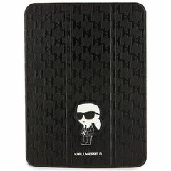 Karl Lagerfeld KLFC11SAKHPKK iPad 10.9" Folio Magnet Allover Cover black/black Saffiano Monogram Ikonik