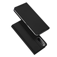 Dux Ducis Skin Pro Hülle für Sony Xperia 10 V Flip Card Wallet Stand Schwarz