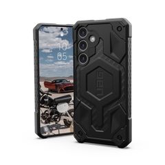 UAG Monarch Pro case for Samsung Galaxy S24+ 5G with magnetic module - black carbon