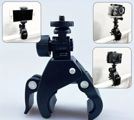 Βάση κινητού & Go Pro Μηχανής μαύρο χρώμα OEM