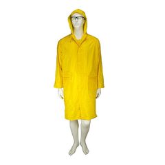 Αδιάβροχη Καπαρντίνα PVC Με Kουκούλα Κίτρινη Rain Galaxy - 509