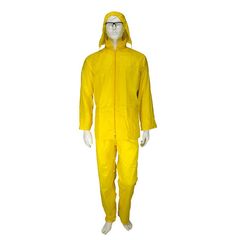 Αδιάβροχο Κοστούμι PVC Με Kουκούλα Κίτρινο Rain Plus Galaxy - 506