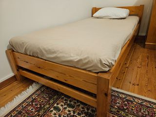 Μονό κρεβάτι 2χ1μ μαζί με στρώμα