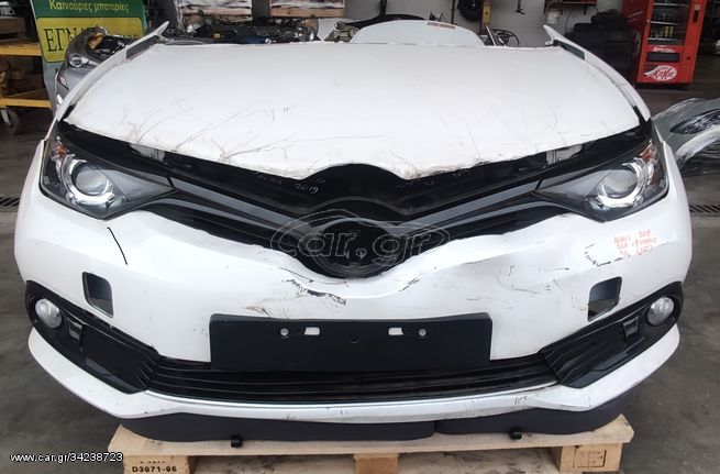 ΜΟΥΡΗ ΕΜΠΡΟΣ ΜΕ ΣΕΤ AIRBAG 2ZR 1.8cc HYBRID A/T A/C TOYOTA AURIS 2015-2019 [INT]