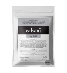 Ίνες Κερατίνης Πύκνωσης Μαλλιών Calvani Μαύρο Refill 28gr