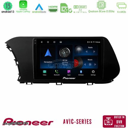 Pioneer AVIC 8Core Android13 4+64GB Hyundai i20 2021-2024 Navigation Multimedia Tablet 9"