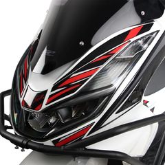 GPK σετ αυτοκόλλητα εμπρός πλαστικών Honda PCX125 2021-2024 μαύρο-κόκκινο