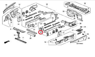 ΡΑΜΦΟΣ ΑΡΙΣΤΕΡΟ HONDA S2000 '00- '09 (60911S2AA02ZZ) Frame, L. FR. Side-thumb-2
