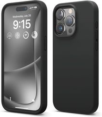 iPhone 15 Pro - Slim Phone Case, Anti-Scratch Soft Microfiber Lining, 6.1 inch (Black)
