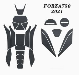 Honda Forza 750 Carbon Αυτοκολλητα Tank Pad