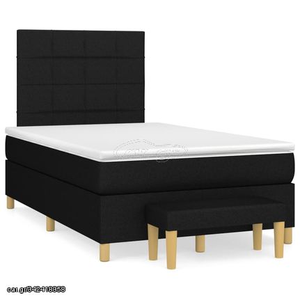 ΚΡΕΒΑΤΙ BOXSPRING ΜΕ ΣΤΡΩΜΑ ΜΑΥΡΟ 120X190 ΕΚ. ΥΦΑΣΜΑΤΙΝΟ 3270406