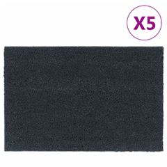 vidaXL Πατάκι Εισόδου 2τεμ. Σκούρο Γκρι 40x60εκ Θυσανωτός Κοκοφοίνικας