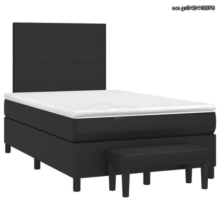 ΚΡΕΒΑΤΙ BOXSPRING ΜΕ ΣΤΡΩΜΑ ΜΑΥΡΟ 120X190ΕΚ.ΑΠΟ ΣΥΝΘΕΤΙΚΟ ΔΕΡΜΑ 3270439