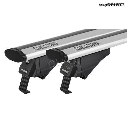 ΜΠΑΡΕΣ ΟΡΟΦΗΣ ΑΛΟΥΜΙΝΙΟΥ BLADE M SILVER 118cm ΜΕ ΑΚΡΑ ALFA HIGH ΓΙΑ FLUSH / STANDARD RAILS MENABO - 2 ΤΕΜ.