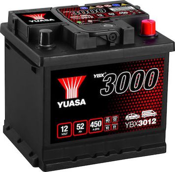 Μπαταριά αυτοκίνητου 12v 52Ah Yuasa YBX3012