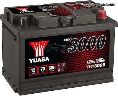 Μπαταριά αυτοκίνητου 12V 76Ah Yuasa YBX3096