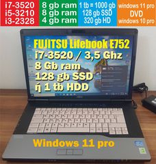 Laptop Workstation Fujitsu Lifebook E752 - 15,6" - windows 11