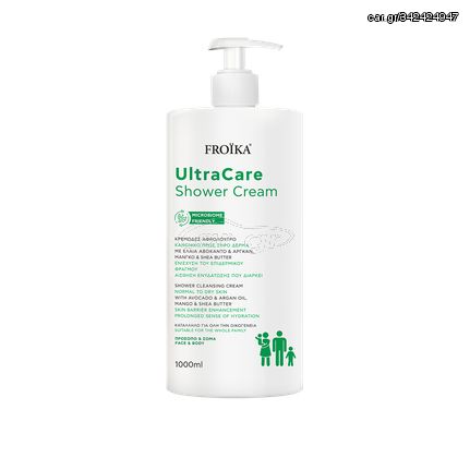 Froika UltraCare Shower Cream 1000ml Αφρόλουτρο Κατάλληλο για Κανονικό προς Ξηρό Δέρμα