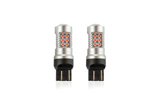 Amio - WR21/5W T20 12/24V 6,2W 5.600K LED 24xSMD3030 CAN-BUS ΚΟΚΚΙΝΟ 18x56mm 2ΤΕΜ. (02581/AM)
