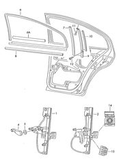 ΓΝΗΣΙΑ ΤΣΙΜΟΥΧΑ ΠΑΡΑΘΥΡΟΥ ΠΙΣΩ ΑΡΙΣΤΕΡΑ SKODA OCTAVIA MK1 2000-2011