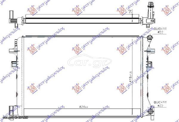 Ψυγείο Βοηθητικό Βενζίνη/Πετρέλαιο (62x41x2.6) Audi A3 Sport Sedan/Cabrio 2013-2016