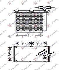 Ψυγείο Intercooler Βοηθητικό 1.2-1.4 TFSI (12x20x6) Audi A1 2010-2014