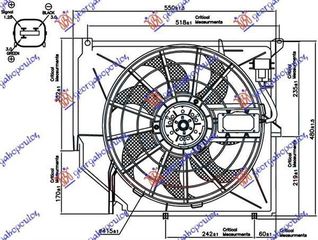 Βεντιλατέρ Ψυγείου Κομπλέ Βενζίνη (Mahle Behr Premium Line) BMW 3 Series Sedan/Touring (E46) 1999-2002