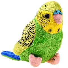 Mascot Green Budgerigar 13cm 13847