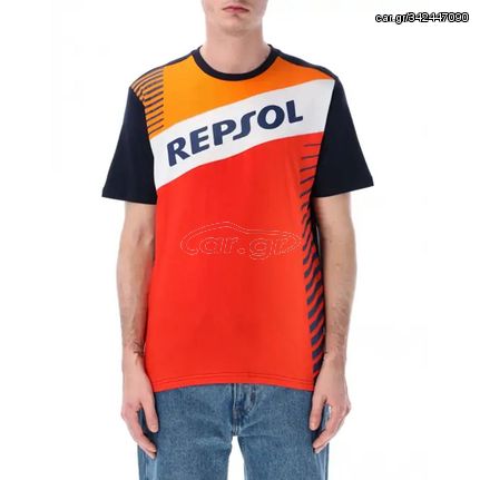 ΜΠΛΟΥΖΑ MAN T-SHIRT REPSOL ON WHITE INSERT 2438503 | REPSOL RACING