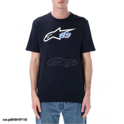 T-SHIRT JORGE MARTIN DUAL ALPINESTAR BLUE 2436301| ALPINESTARS-JORGE MARTIN