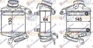 Ψυγείο Intercooler 4.0-4.4 Βενζίνη (13x14.4x6.4) (& GT/F07) Αριστερό BMW 5 Series (F10/F11) 2013-2016