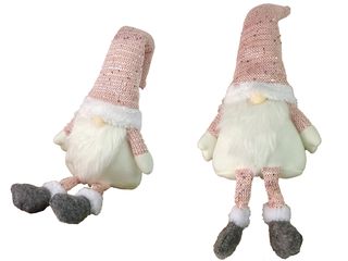 Christmas Gnome Glowing Gnome 40 cm Pink
