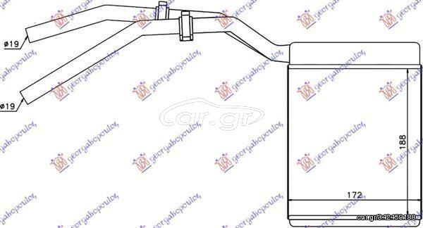 Ψυγείο Καλοριφέρ (Brazed) (18.8x17.2x3.2) Ford C-Max 2007-2010