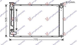 Ψυγείο Νερού RX 300 3.0 i 24V (67x49x22) (Μηχανικό/Αυτόματο Σασμάν) Lexus RX 330/350/400 2003-2009