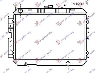 Ψυγείο Νερού 2.2 Diesel (40x56.5x3.2) Mazda B-Serie (4WD) 1986-1994