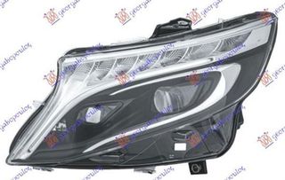 Φανός Εμπρός Full Led Έξυπνο Μαύρο (Hella) Αριστερός Mercedes-Benz V-Class (W447) 2020-