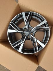  AUDI EW16-THOTH 7.5X17 5X100 ET 36 CB  BLACK POLISH