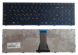 Πληκτρολόγιο Ελληνικό - Greek Laptop Keyboard για Lenovo G50-45 - Model/Type : 80E3 T6G1-US 25214785 PK130TH2A00 9Z.NB4SN.001 NSK-BQ0SN GR Blue ( Κωδ.40056GRBLUE )