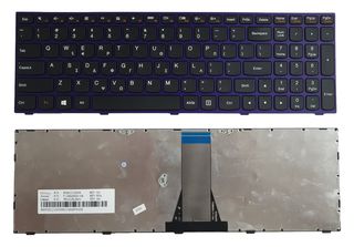 Πληκτρολόγιο Ελληνικό - Greek Laptop Keyboard για Lenovo G50-45 - Model/Type : 80E3 T6G1-US 25214785 PK130TH2A00 9Z.NB4SN.001 NSK-BQ0SN GR Purple ( Κωδ.40056GRPURPLE )