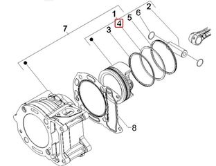 Ελατήριο Πιστονιού Μεσαίο Gilera Runner VX 125 SC 4T E3 2006 (EMEA) ZAPM46300 485914