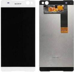 Οθόνη με Μηχανισμό Αφής και Πλαίσιο Oem for Sony Xperia C5 Ultra White