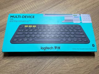 Logitech K380 Ασύρματο Bluetooth Πληκτρολόγιο Γκρι (US)