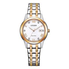 Citizen Eco Drive, Women's Watch, Silver / Gold Stainless Steel Bracelet FE1246-85A