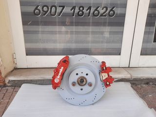 κιτ φρένων πίσω με διπλή δαγκάνα, brembo 4πίστονα 356x22 5x112 Golf 7 7.5 gti R, S3 8V, Leon CUPRA 5F, formentor-thumb-1