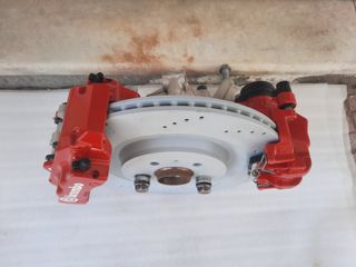 κιτ φρένων πίσω με διπλή δαγκάνα, brembo 4πίστονα 356x22 5x112 Golf 7 7.5 gti R, S3 8V, Leon CUPRA 5F, formentor-thumb-2