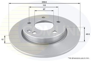 ΔΙΣΚΟΠΛΑΚΑ ΕΜΠΡΟΣΘ.MERCEDES COMLINE ADC1606