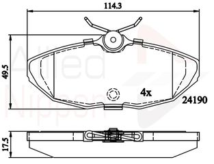 ΣΕΤ ΔΙΣΚΟΦΡΕΝΑ ΟΠΙΣΘ.JAGUAR COMLINE ADB02289