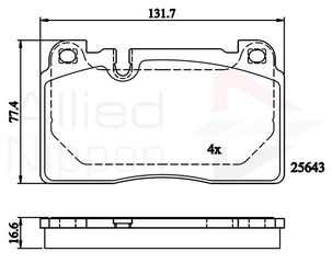 ΣΕΤ ΔΙΣΚΟΦΡΕΝΑ ΕΜΠΡ.AUDI COMLINE ADB02302