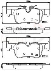 ΣΕΤ ΔΙΣΚΟΦΡΕΝΑ ΟΠΙΣΘ. BMW- MINI COMLINE ADB02318